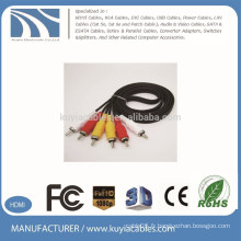 1.5m 3rca à 3rca cable câble vidéo audio mâle à mâle